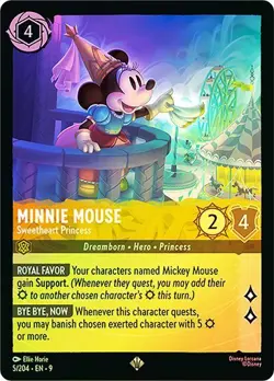 Minnie Mouse Sweetheart Princess 5/204 Fabled Near Mint Cold Foil Disney Lorcana - Image 1