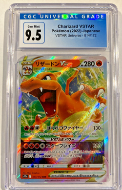 CGC 9.5 MINT Charizard VSTAR JAPANESE VSTAR UNIVERSE 014/072 ULTRA Pokemon Card - Image 1