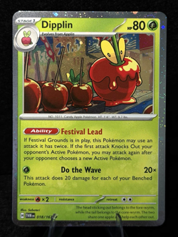 Pokemon Dipplin - (Cosmo Holo) 018/167 Miscellaneous Cards & Products Holo NM - Image 1