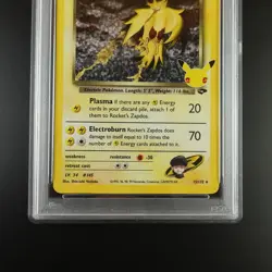 PSA 9 Rocket's Zapdos Pokemon Celebrations Classic Collection Holo Graded Card - Image 3