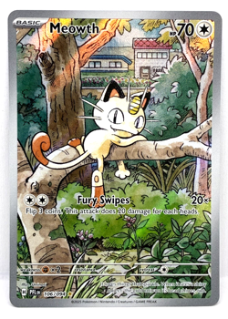 Meowth - 106/094 - Phantasmal Flames - Illustration Rare - Pokemon TCG Card - Image 1