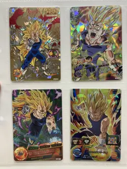 Dragon Ball Heroes Majin Vegeta Foil Card Display Set 4pcs HJ7-CP2 H7-15 HUM2-19 - Image 2