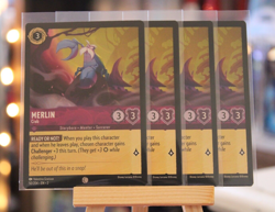 Disney Lorcana Play Set - Merlin Crab - 50/204 NM+ NON-Foil x4 Cards - Image 1