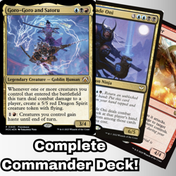 MTG Commander EDH Deck Goro-Goro and Satoru 100 Magic Card Custom Dragons Ninjas - Image 1