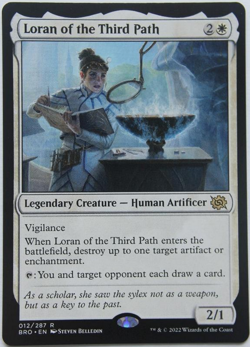MTG The Brothers' War Loran of the Third Path 12 Legendary Creature Rare NM+ - Image 1