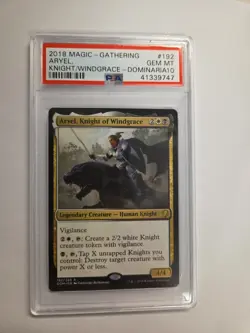 MTG Aryel, Knight of Windgrace Dominaria Commander PSA 10 Gem Mint - Image 1