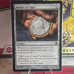 Amulet of Vigor 129/145 Worldwake Rare Regular Artifact Magic: The Gathering - Image 1