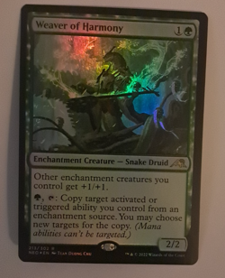 Weaver of Harmony Foil NM Kamigawa Neon Dynasty MTG Magic the Gathering - Image 1