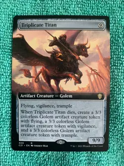Triplicate Titan #406 (Extended Art) (NM) Commander 2021 C21 MTG - Image 1
