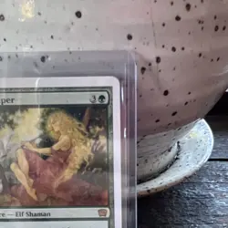 Magic: The Gathering Elvish Piper 9th Edition Green Creature 1/1 Rebecca Guay - Image 3