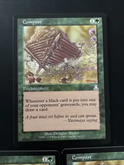 3x Compost 1999 Urza's Destiny Magic MTG LP - Image 3