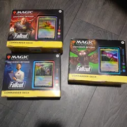 Magic: The Gathering Commander Deck - 3 Sets Fallout Decks Brand New Sealed - Image 1