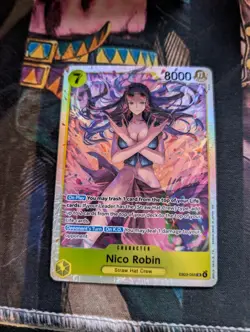 Nico Robin EB03-055 SR Foil English One Piece TCG Card Near Mint - Image 1