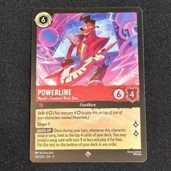 2025 Disney Lorcana Fabled Powerline Greatest Rock Star #110/204 Super Rare - Image 1