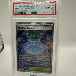 PSA 10 Mystery Garden 172/132 Mega Evolution Holo Pokemon TCG Ultra Rare Card - Image 1