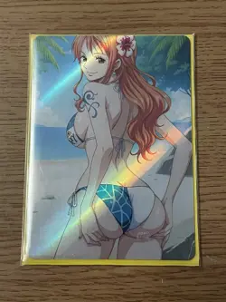 One Piece Nami Goddess Anime Waifu ACG Foil NM Card - Image 1