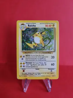 Pokemon Karte/card - Raichu 14/102 - Base Set - Holo - Very Good+ - Image 1
