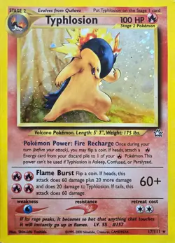 Typhlosion Neo Genesis 17/111 Holo Pokemon Card - Image 1