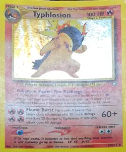 Typhlosion Neo Genesis 17/111 Holo Pokemon Card - Image 5