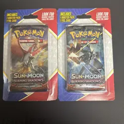 Pokemon Sun And Moon Burning Shadows Blister Pack w/ a Booster Pack + Foil Card - Image 1