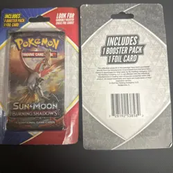 Pokemon Sun And Moon Burning Shadows Blister Pack w/ a Booster Pack + Foil Card - Image 2