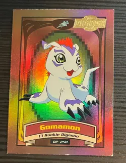 Gomamon 13 Rookie Digimon DP 250 Digimon Card Bandai 1999 Holo D2 - MP - Image 1