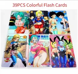 39pc Set DRAGON BALL Holographic Custom Art DRAGONBALL Z Collectible Anime Card - Image 1