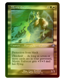 Mystic Enforcer (Retro Frame) Foil Dominaria Remastered MTG - Image 1
