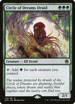 MTG Circle of Dreams Druid [AFR] #176 - Image 1