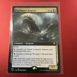 1x Lochmere Serpent - Extended Art NM-Mint, English Throne of Eldraine MTG Magic - Image 1
