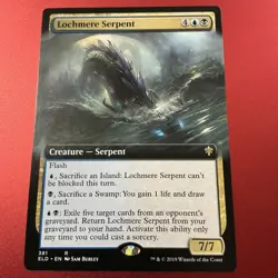 1x Lochmere Serpent - Extended Art NM-Mint, English Throne of Eldraine MTG Magic - Image 2
