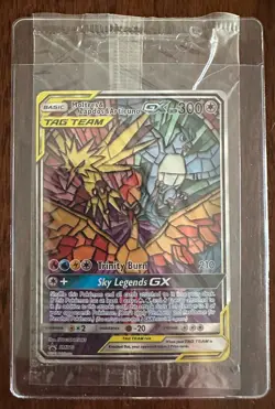 Pokemon Moltres Zapdos Articuno GX Tag Team SM210 Black Star Promo - Sealed - Image 1