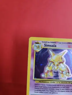 Pokemon Karte/card - Simsala Alakazam 1/102 - Base Set - Holo - Light Played - Image 2