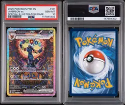 2025 POKEMON PRE EN-SPECIAL ILLUSTRATION RARE #161 UMBREON EX PSA 10 - Image 4