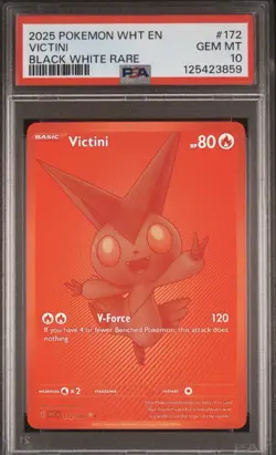 PSA 10 Pokemon Black White Rare Victini BLK EN 171/086 GEM MINT Condition!! - Image 1