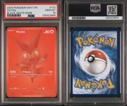 PSA 10 Pokemon Black White Rare Victini BLK EN 171/086 GEM MINT Condition!! - Image 3