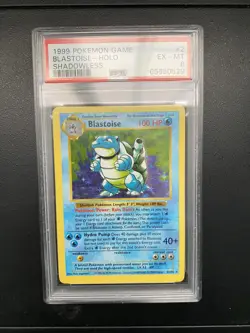 Pokemon Shadowless Blastoise PSA 6 Excellent - MT Holo 1999 Base Set 2/102 Rare - Image 1