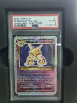 Alakazam #1/110 Reverse Holo - Pokemon Legendary Collection PSA 6 - Image 1