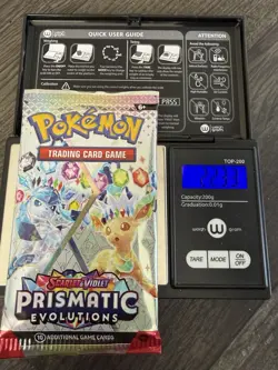 Heavy 22.33! Pokemon Prismatic Evolutions Booster Pack Sealed! Demi-God PackU! - Image 1