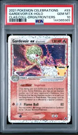 2021 Pokemon Celebrations Gardevoir ex Classic Collection Holo #93/101 PSA 10 - Image 1