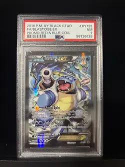 2016 Blastoise EX Black Star Promo XY122 PSA 7 Pokemon TCG - Image 1