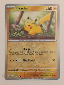 Pikachu - (Reverse Cosmos Holo) (Costco Exclusive) 25/165 Pokemon TCG - Image 1