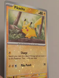 Pikachu - (Reverse Cosmos Holo) (Costco Exclusive) 25/165 Pokemon TCG - Image 3