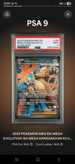 Mega Kangaskhan EX Pokemon Mega Evolution Ultra Rare MEG EN 164/132 PSA 9 - Image 4