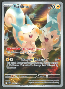 Pokemon TCG: Pachirisu 208/198 Scarlet & Violet Base Illustration Rare - Image 1