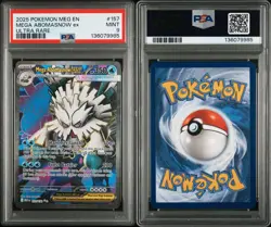 Pokemon TCG Mega Evolution 157/132 English Mega Abomasnow EX Ultra Rare PSA 9 - Image 3