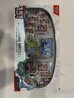 Pokemon Scarlet and Violet 151 Blooming Waters Premium Collection Box TCG Set - Image 1
