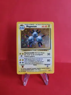 Pokemon Karte/card - Magneton 9/102 - Base Set Holo - Very Good - Image 1