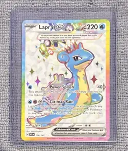 Lapras ex 158/142 (SCR) Stellar Crown NM Full Art Pokemon Card - Image 1