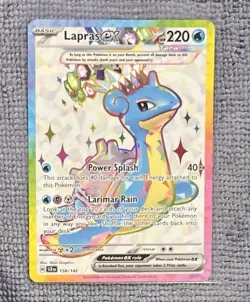 Lapras ex 158/142 (SCR) Stellar Crown NM Full Art Pokemon Card - Image 3